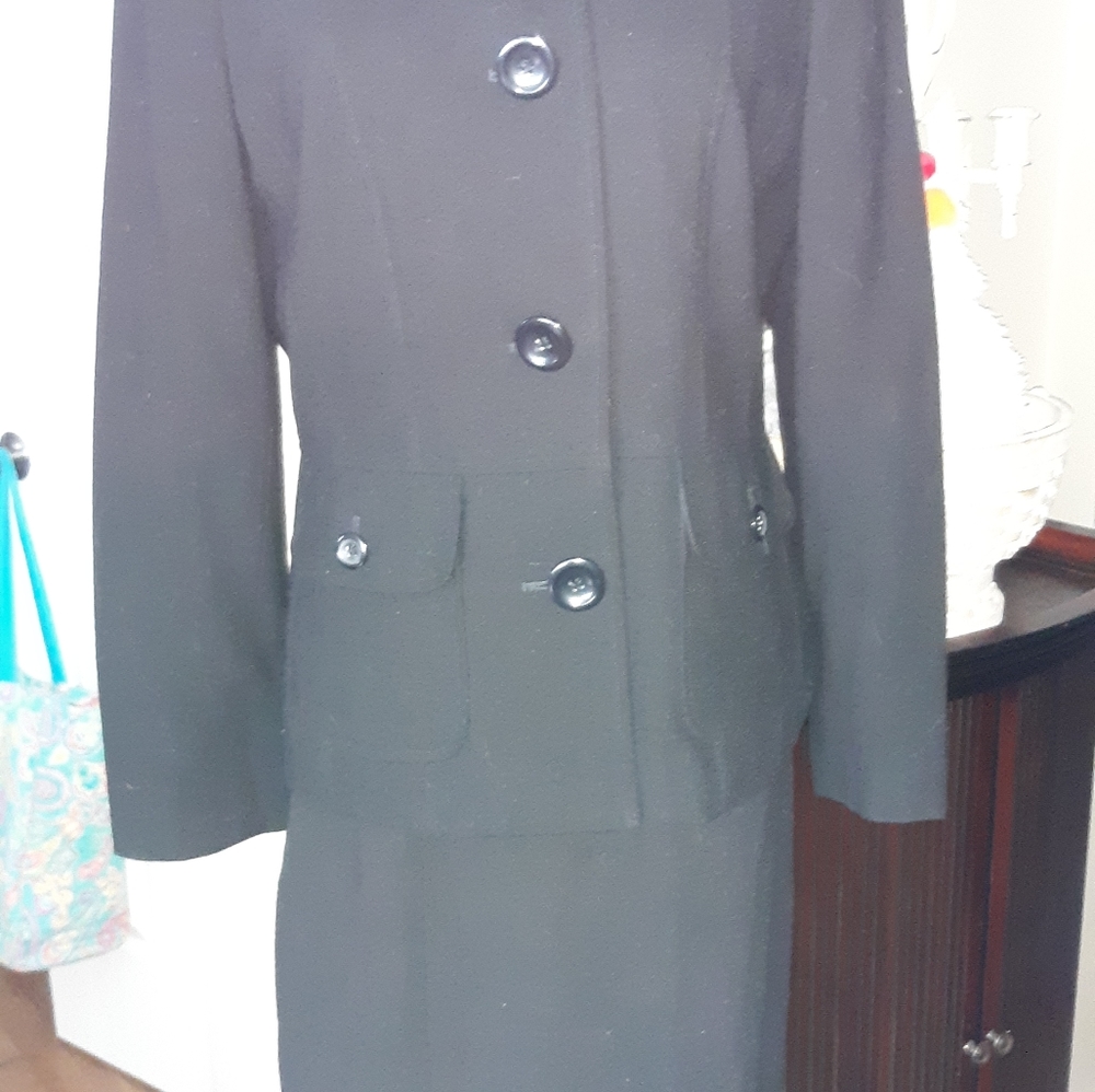 Classic Talbots Wool Long Skirt Suit 10